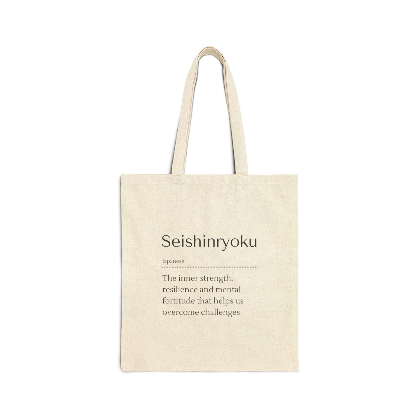 Seishinryoku Canvas Tote Bag