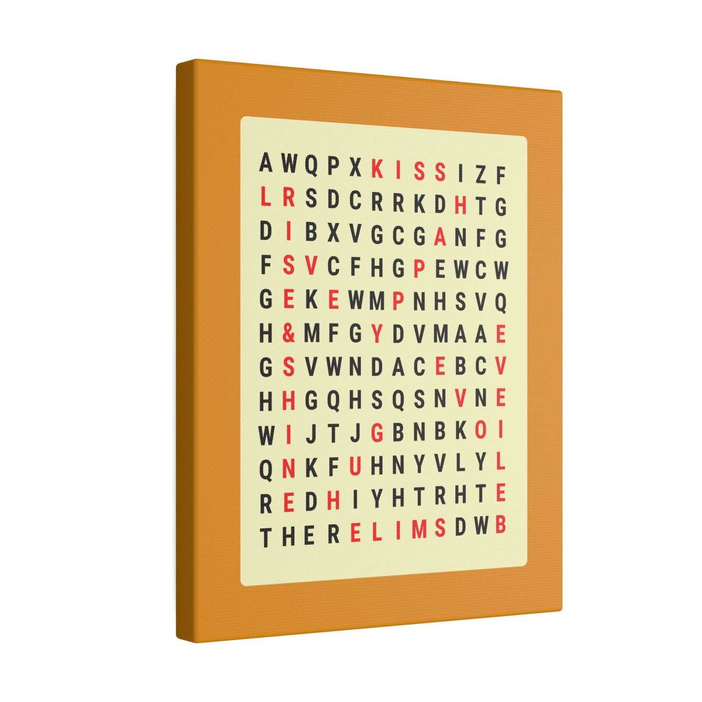 Alphabet Soup Canvas Wall Art