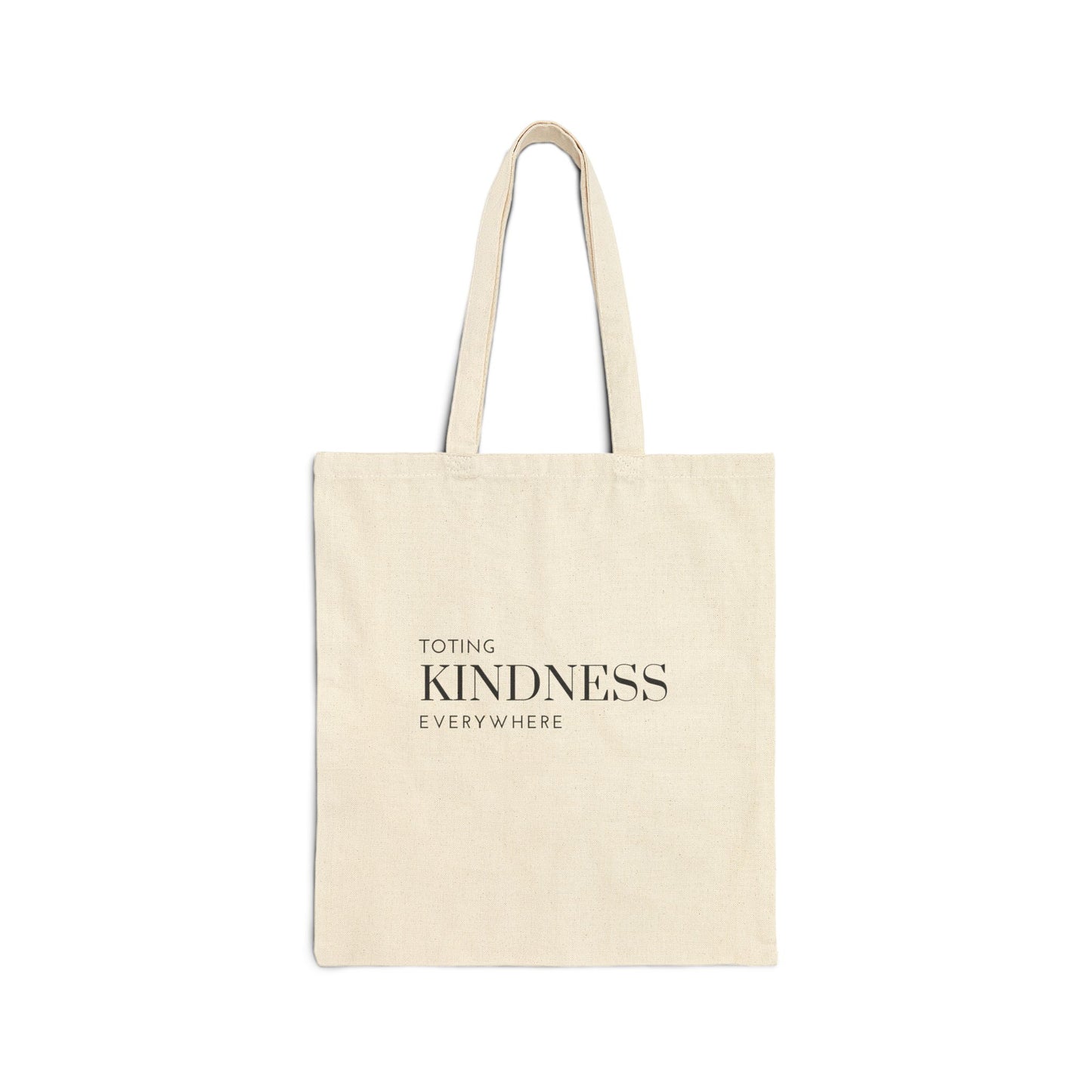 Toting Kindness Cotton Canvas Tote Bag