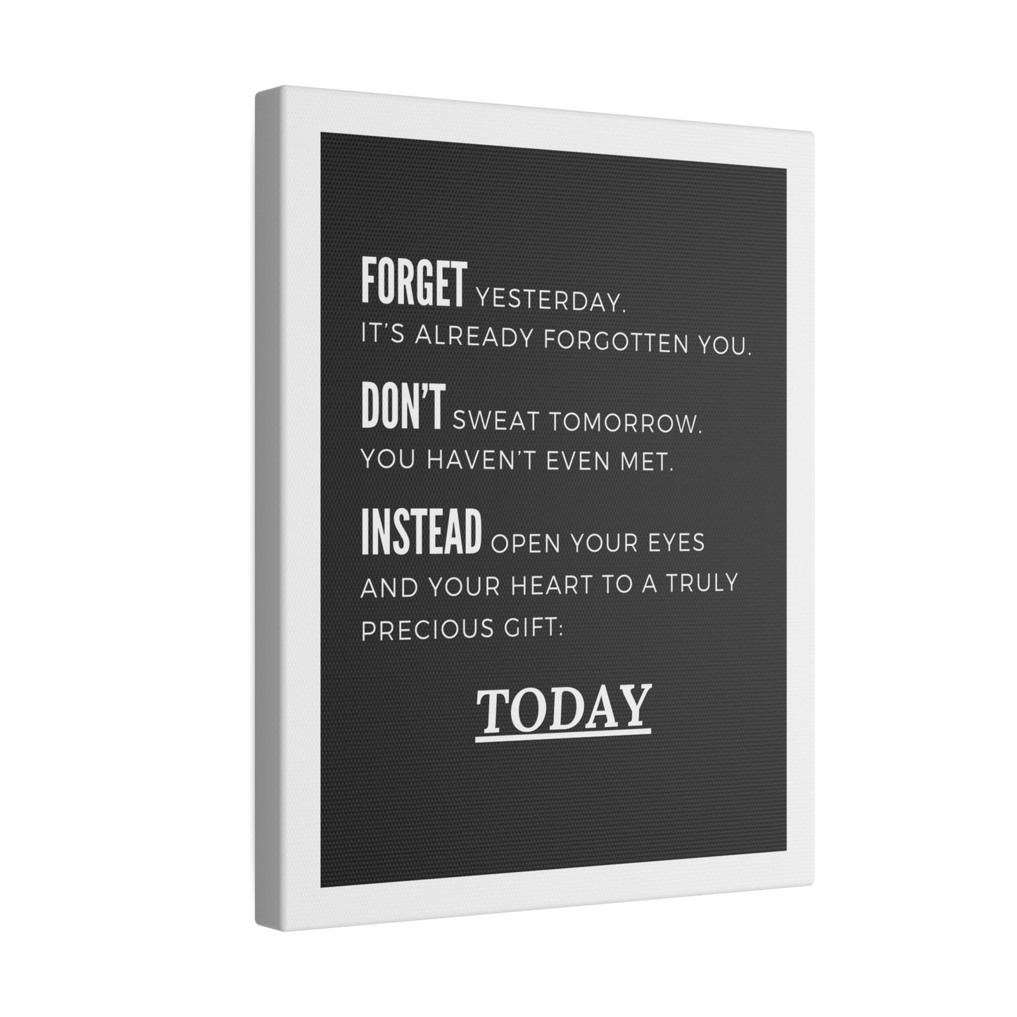 Today Canvas Wall Art