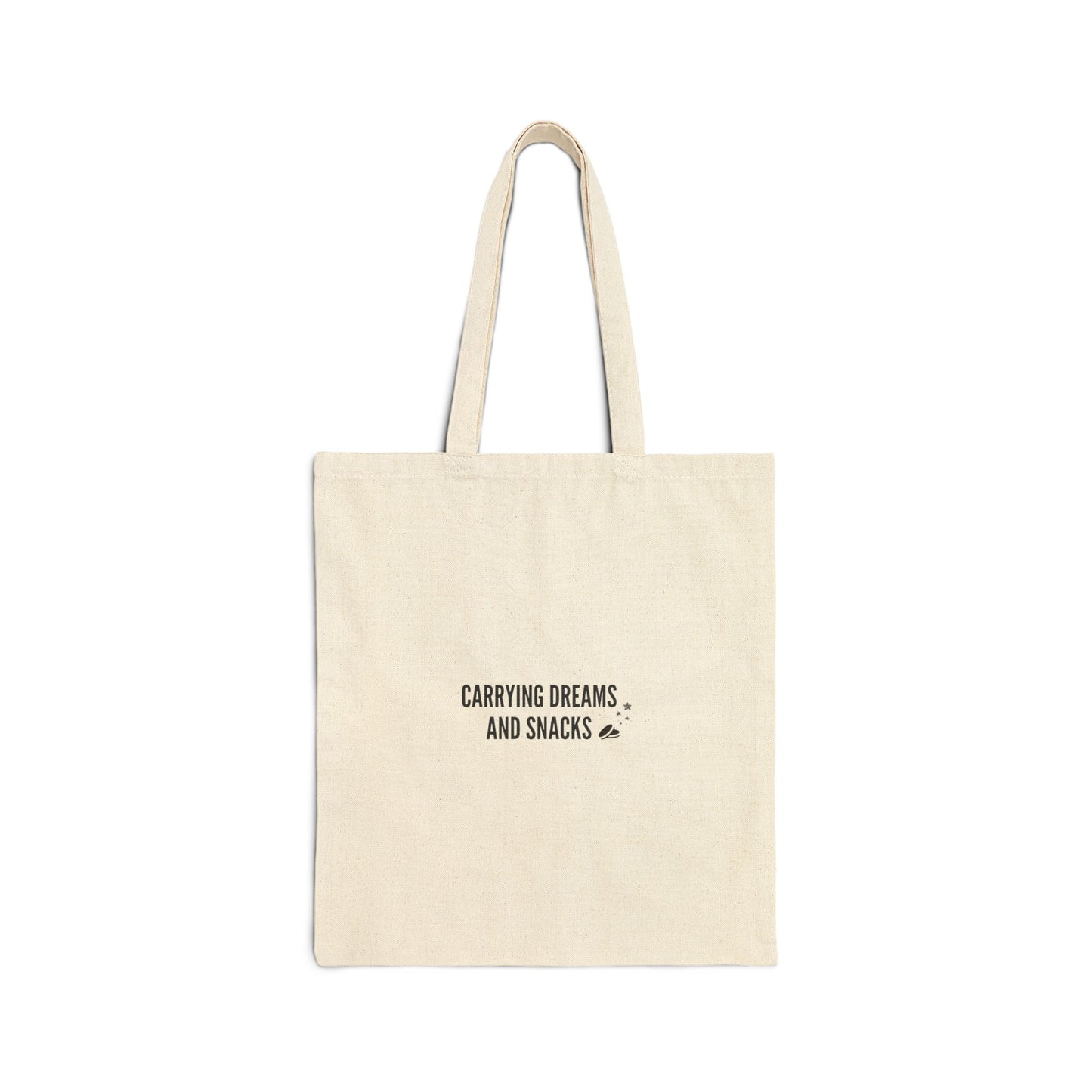 Dreams & Snacks Cotton Canvas Tote Bag