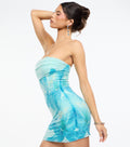 Hilary Tropical Floral Bead Mini Dress