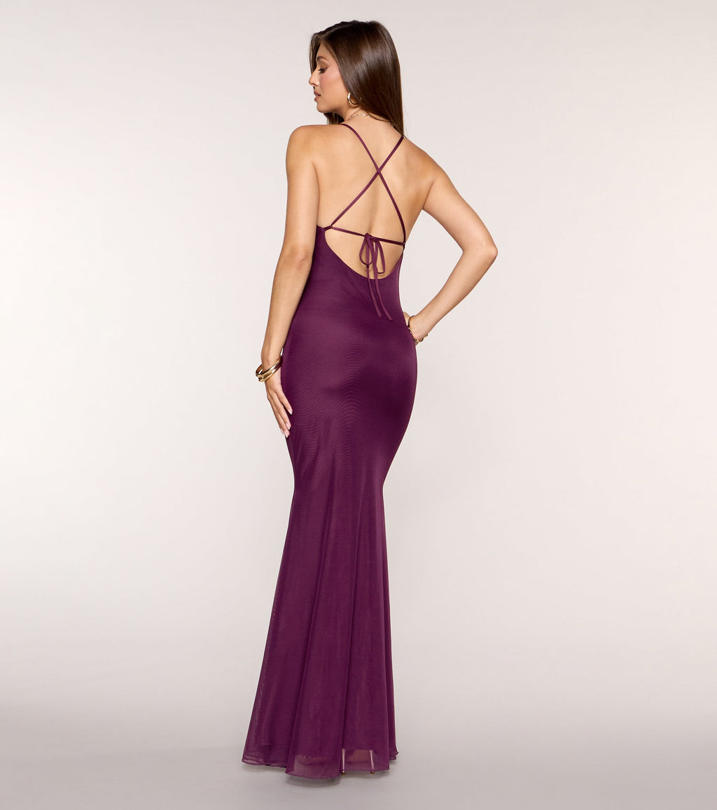 Adrian Beaded Floral Mermaid Dress