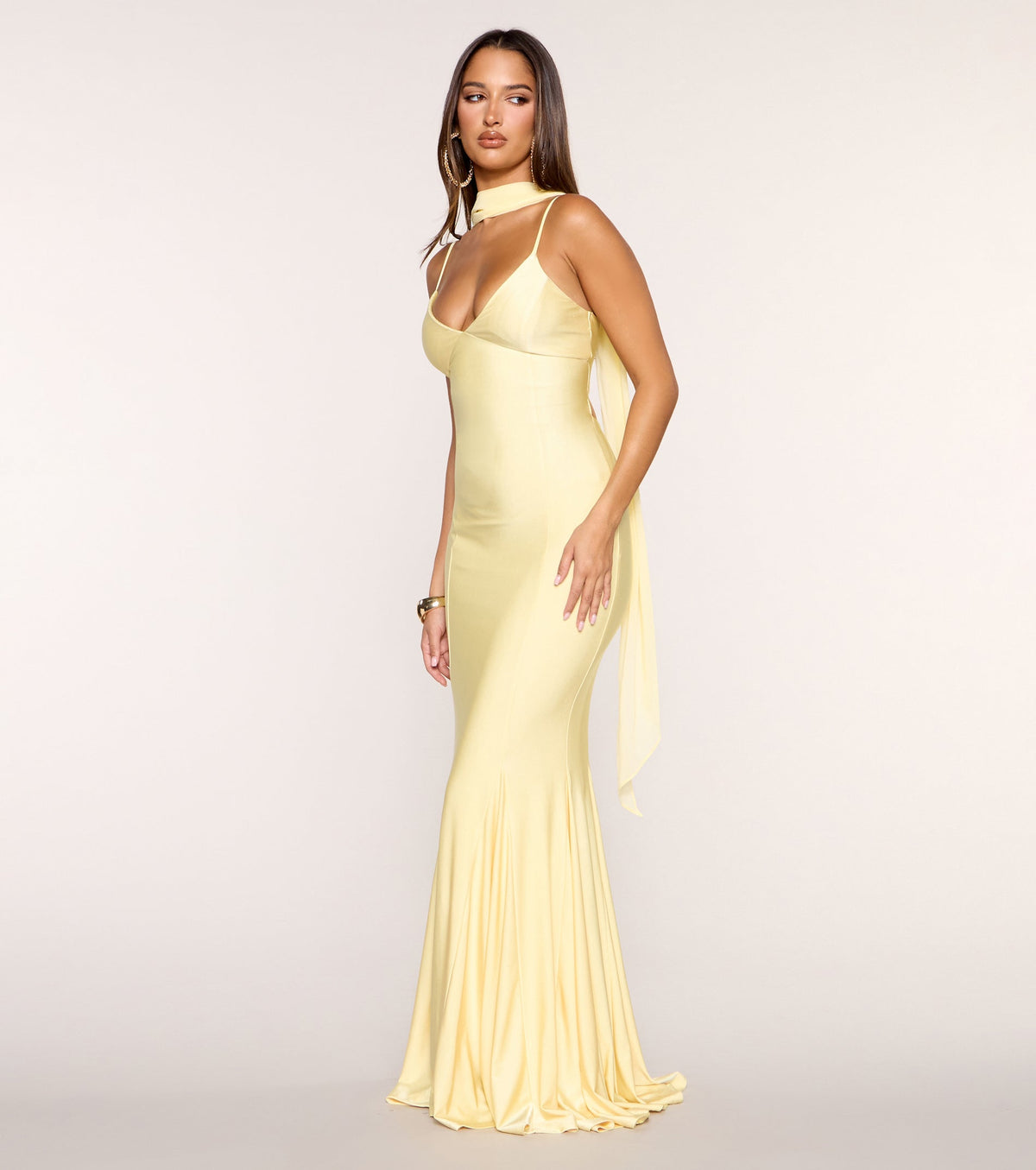 Auretta Chiffon Scarf Mermaid Formal Dress