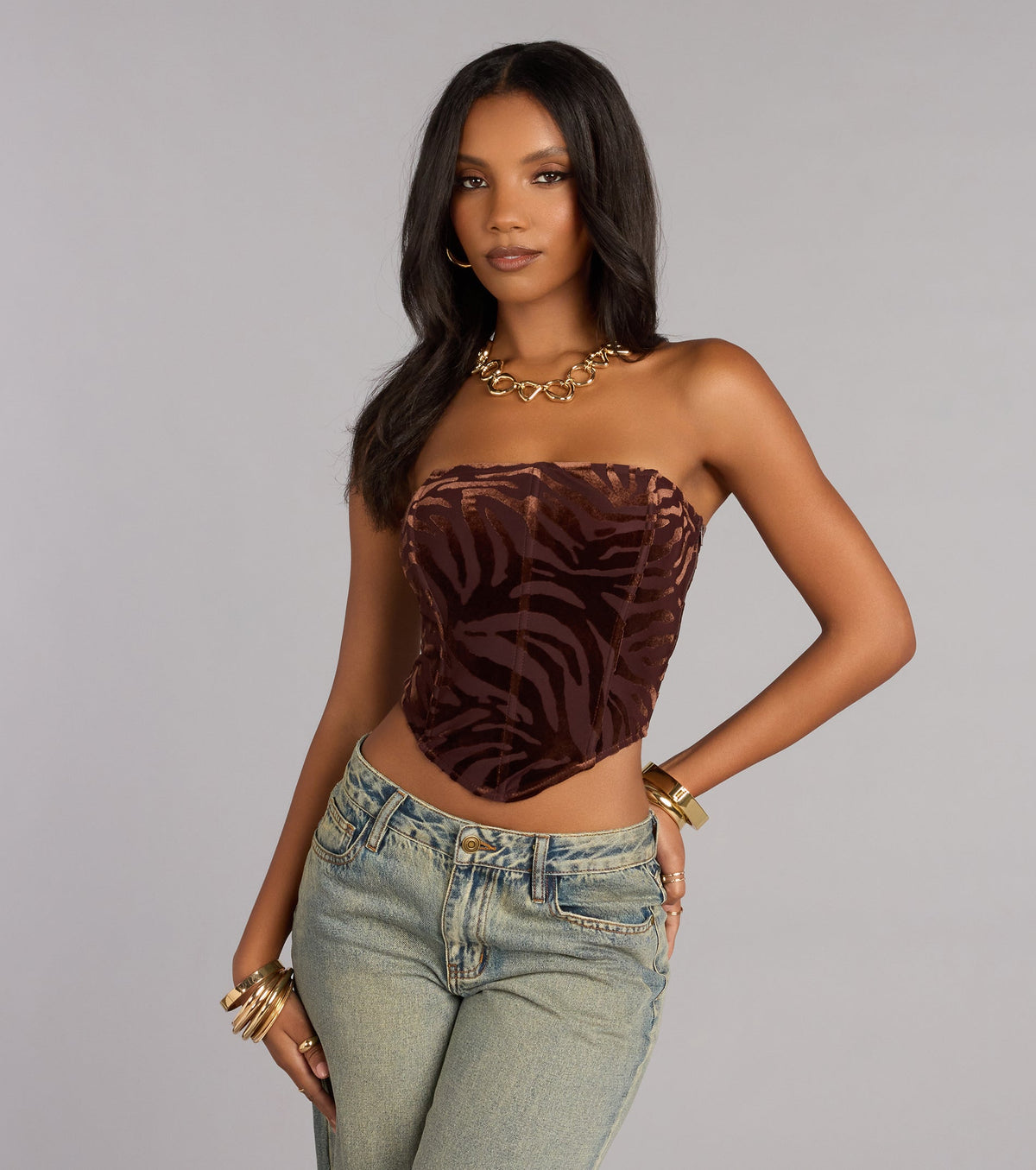 Wild At Heart Lace Up Bustier Top