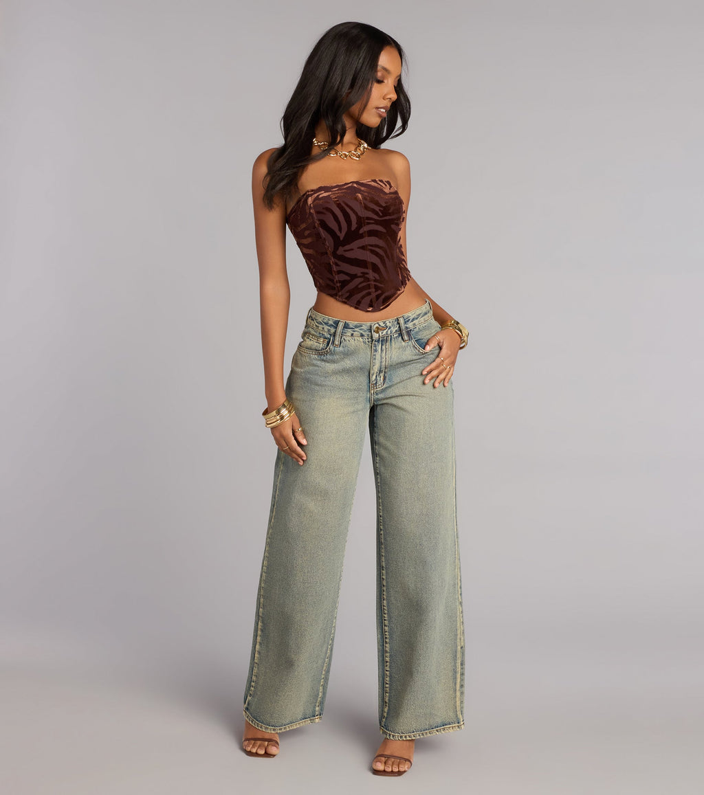 Wild At Heart Lace Up Bustier Top
