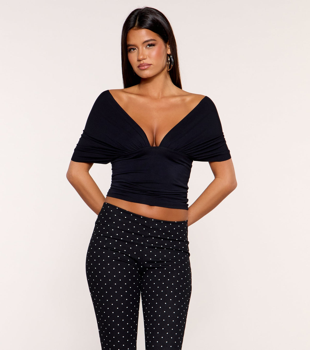 Switch It Up Convertible Short Sleeve Wrap Top