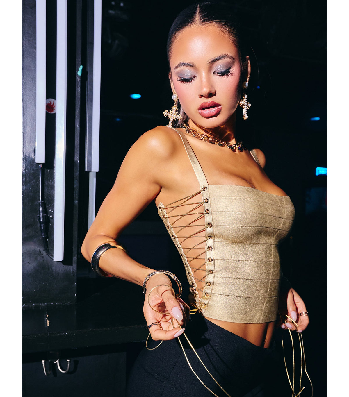 Laced To Impress Bandage Top