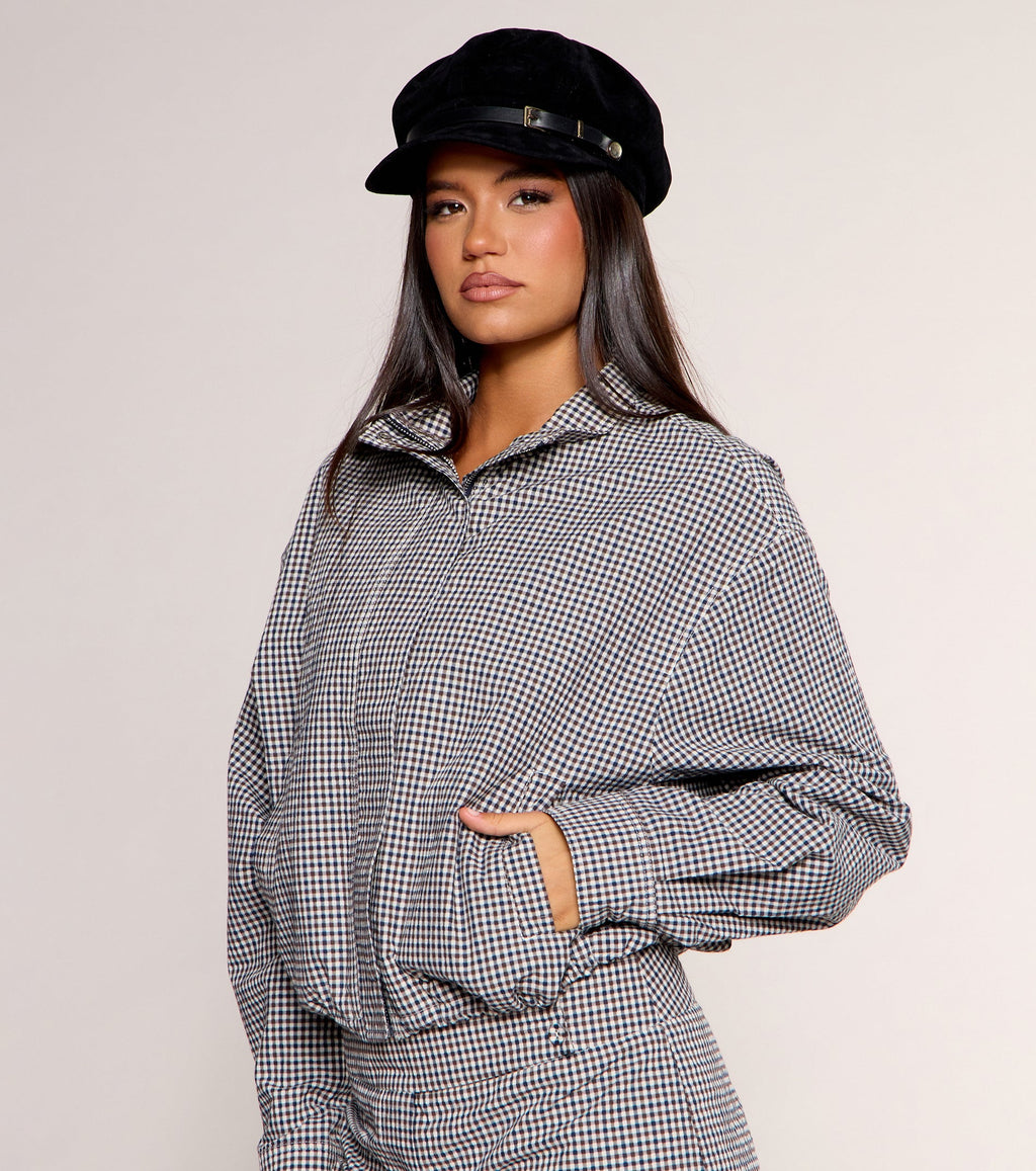 Checked In Gingham Jacket