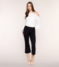 Double Take Low-Rise Flared Capri Pants