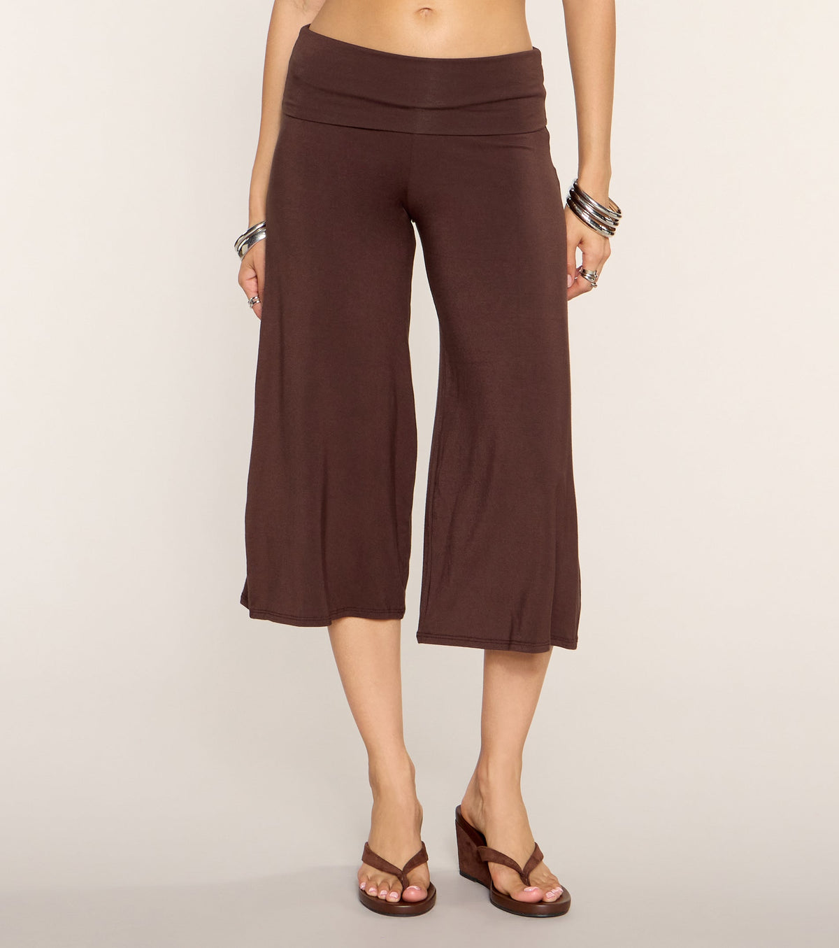 Effortlessly Cool Knit Gaucho Pants