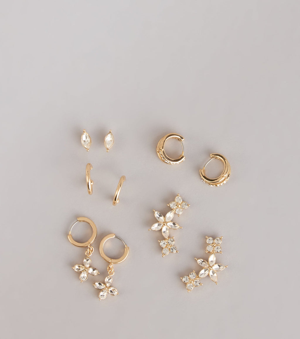 Mix It Up Rhinestone Earring Set