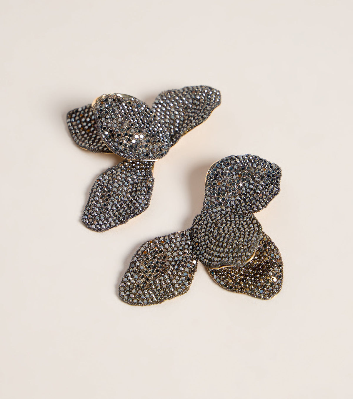 Petal After Petal Rhinestone Statement Earrings