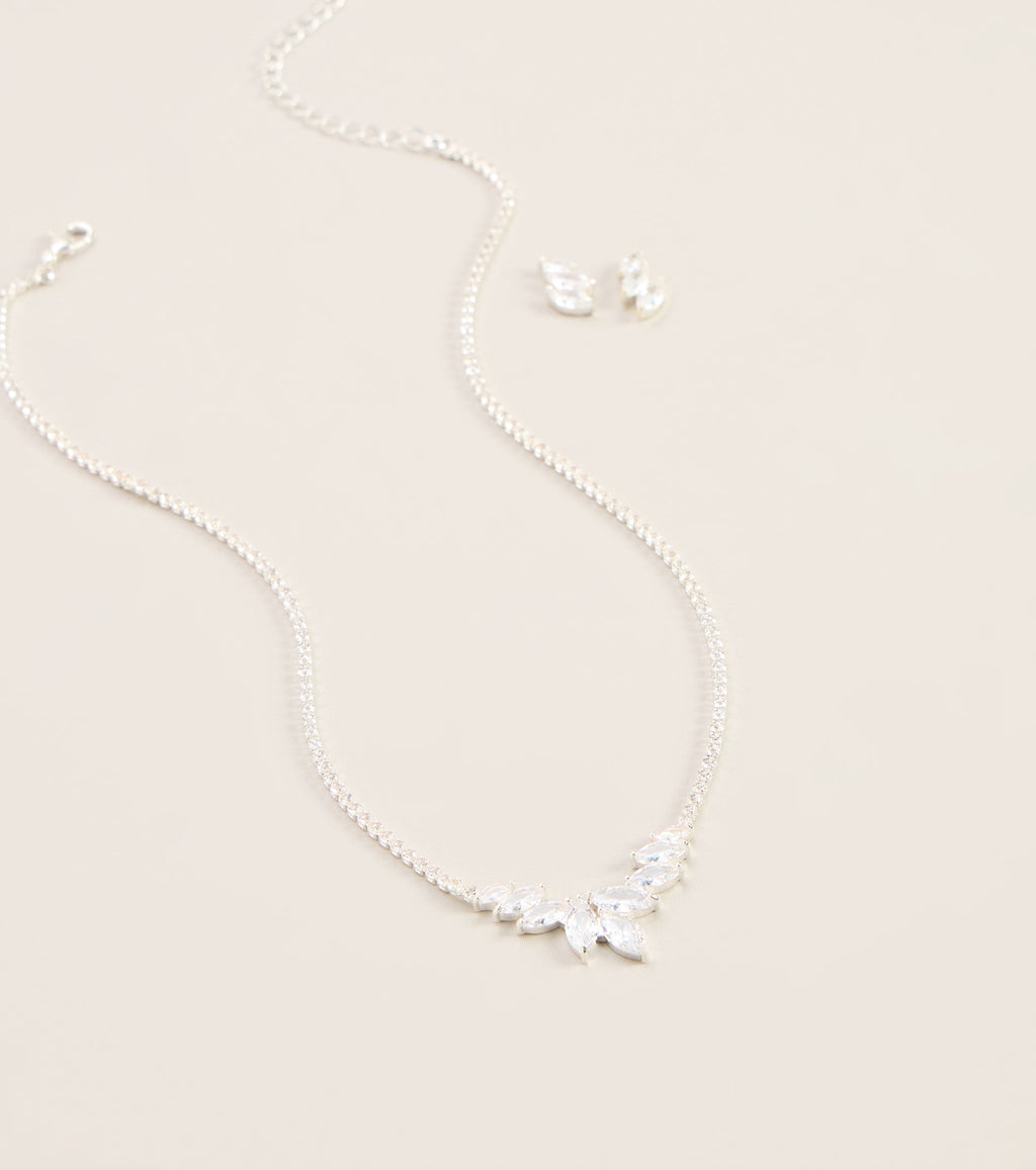 Nature Of Glam Cubic Zirconia Jewelry Set