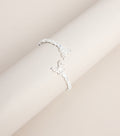 Flutter Effect Rhinestone Butterfly Cuff Bracelet