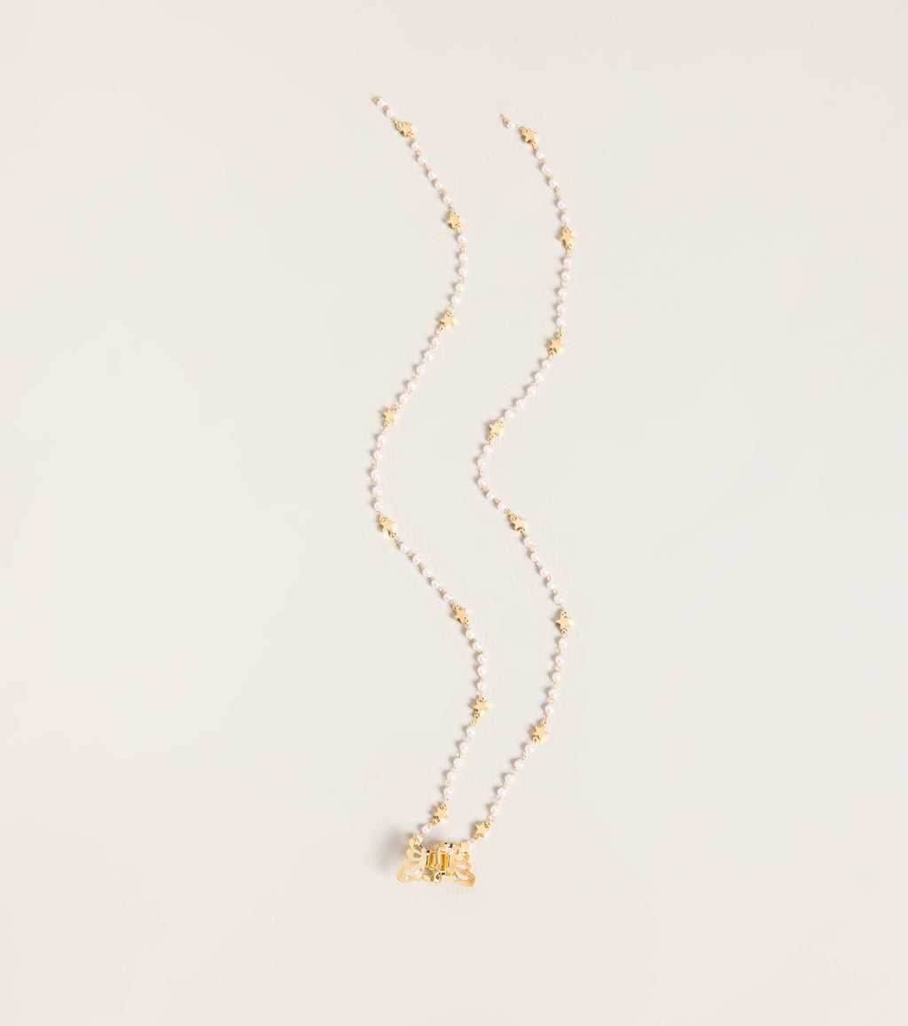 Wish Upon It Pearl Star Hair Clip
