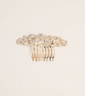 Floral Flourish Rhinestone Hair Comb
