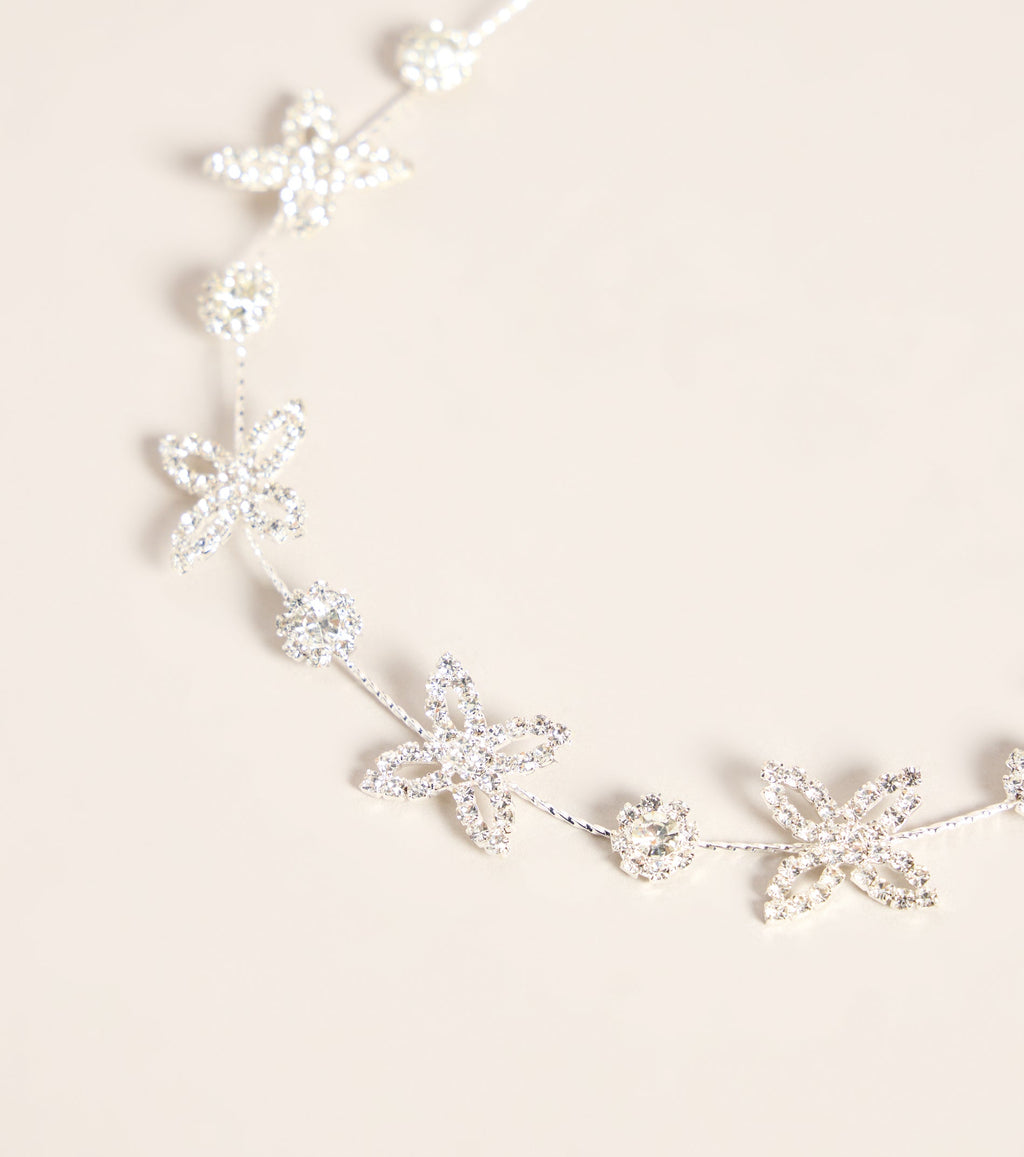 Flutter Trail Rhinestone Hair Vine