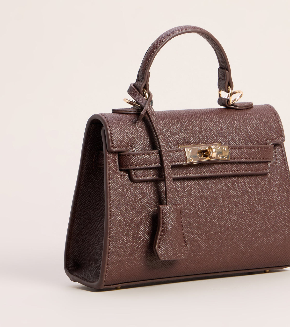 Little Luxe Twist Lock Mini Satchel Bag