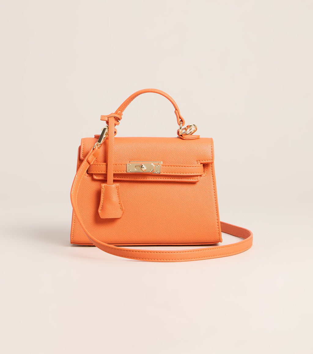 Little Luxe Twist Lock Mini Satchel Bag