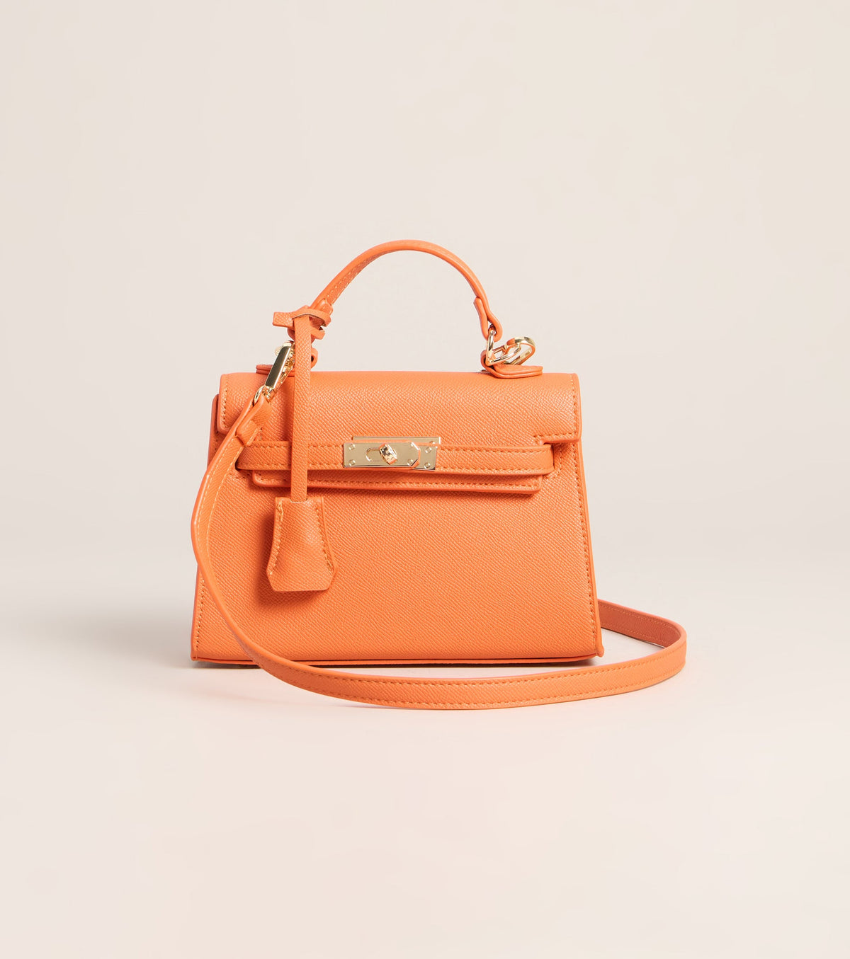 Little Luxe Twist Lock Mini Satchel Bag