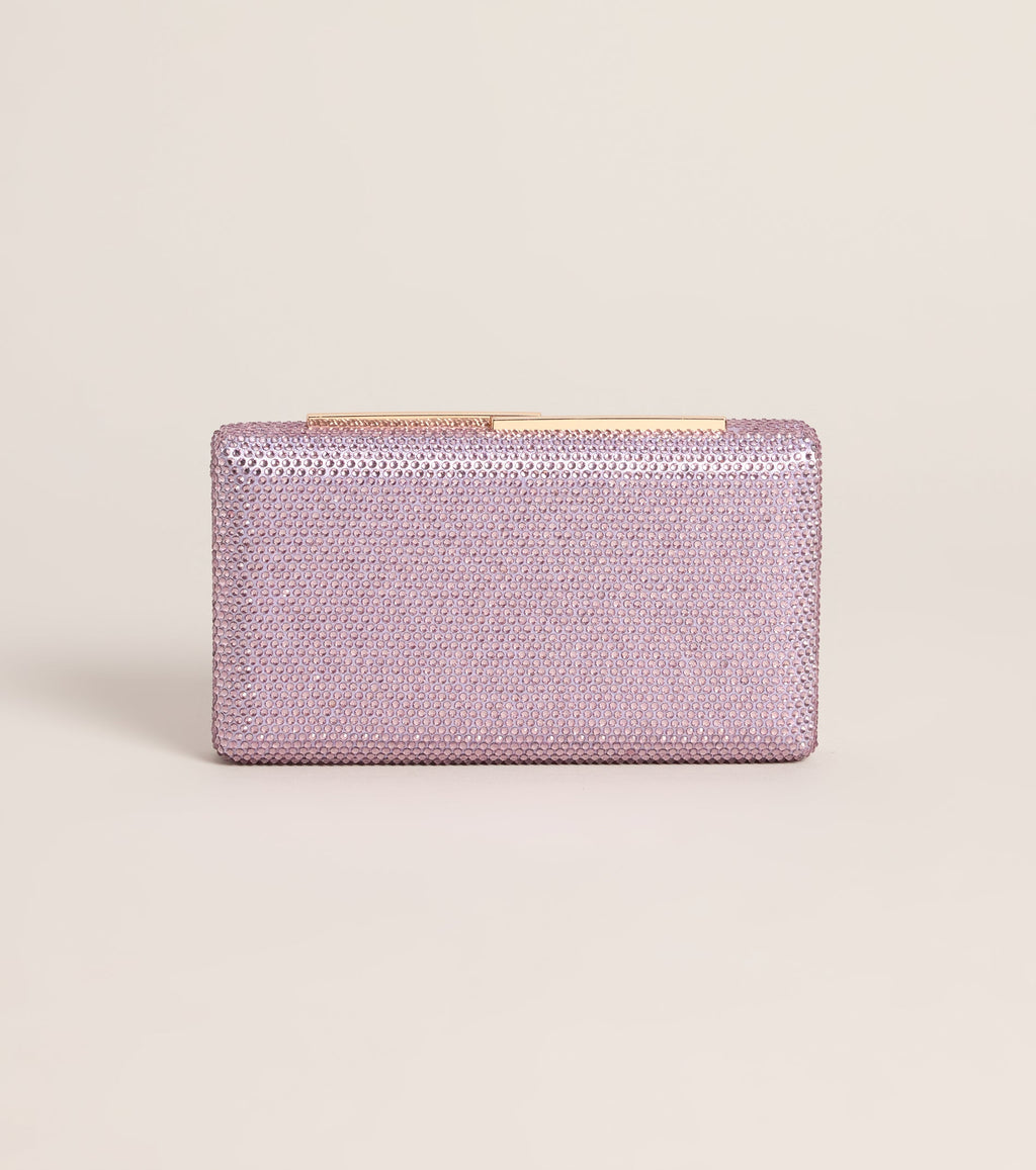 Glamorous Rhinestone Box Clutch