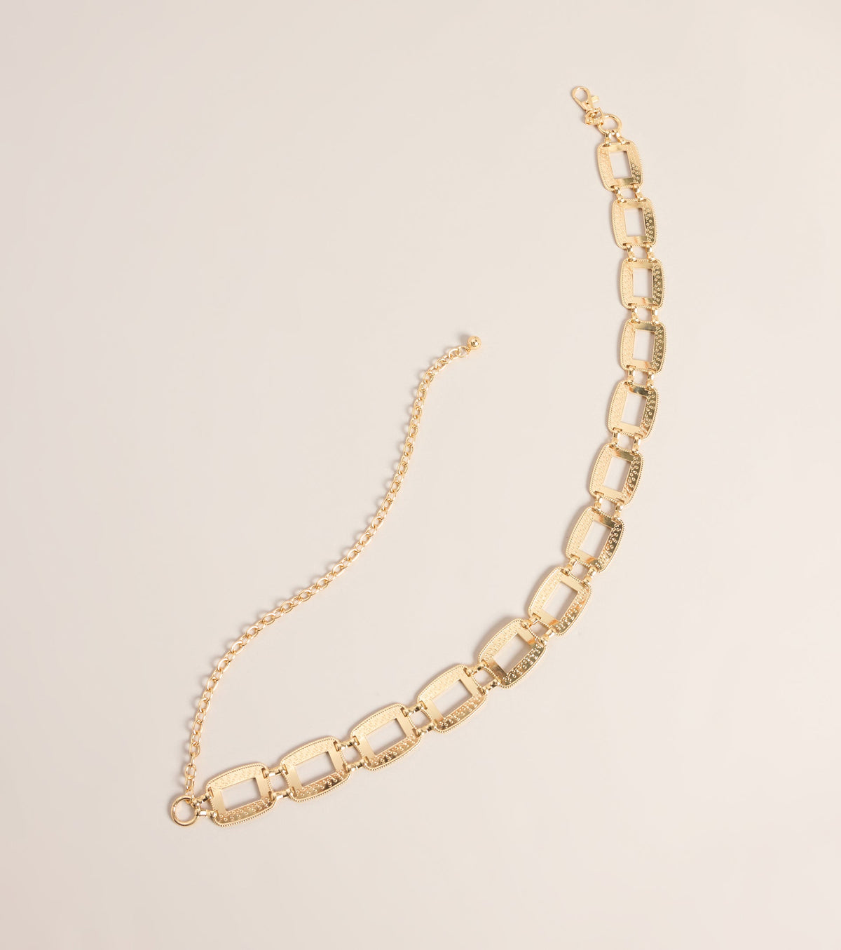 Link Up Rectangle Chain Belt