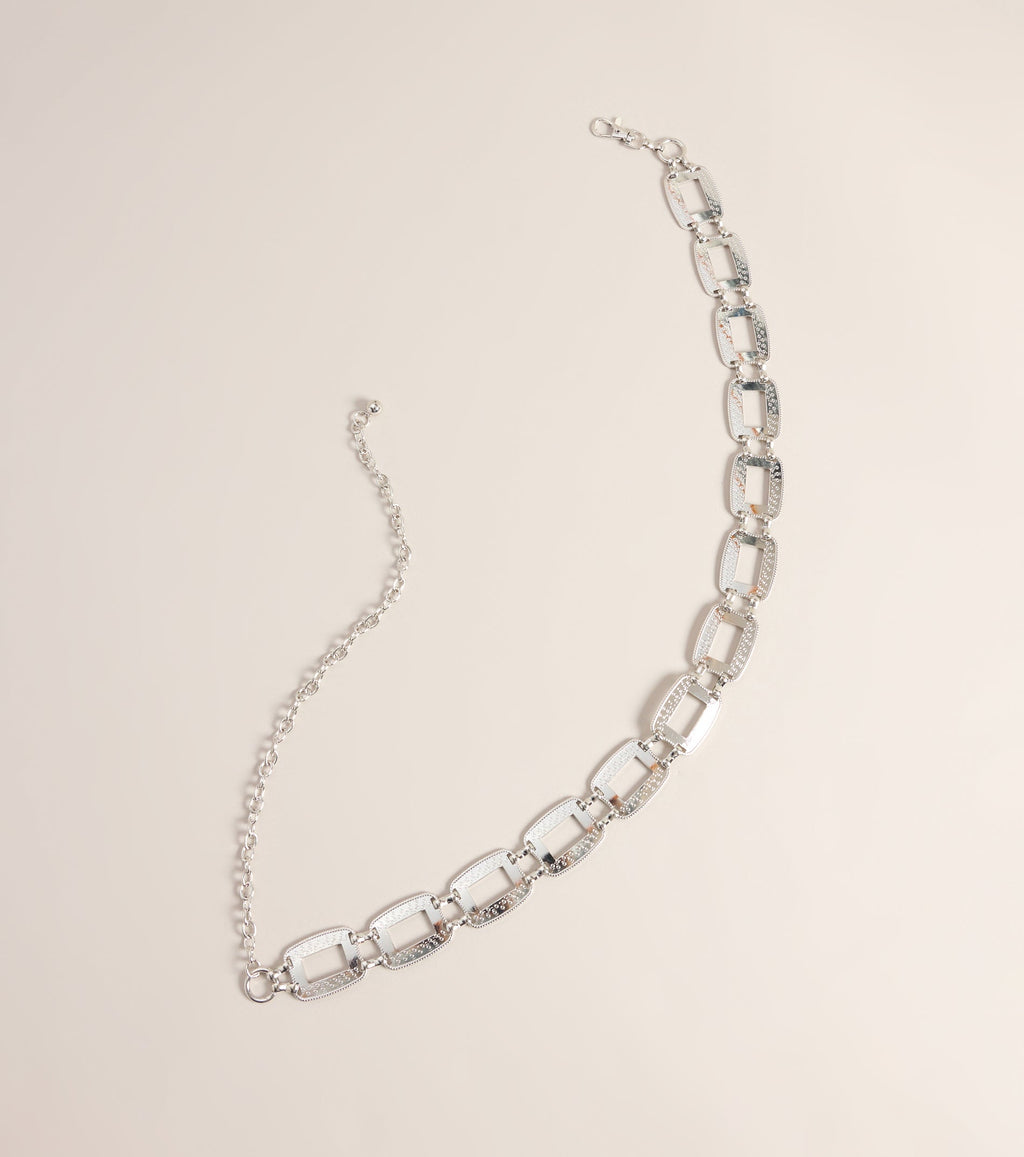 Link Up Rectangle Chain Belt