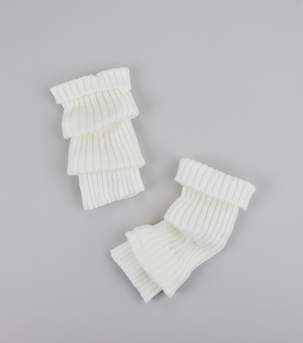Stylish Layer Rib Knit Leg Warmers