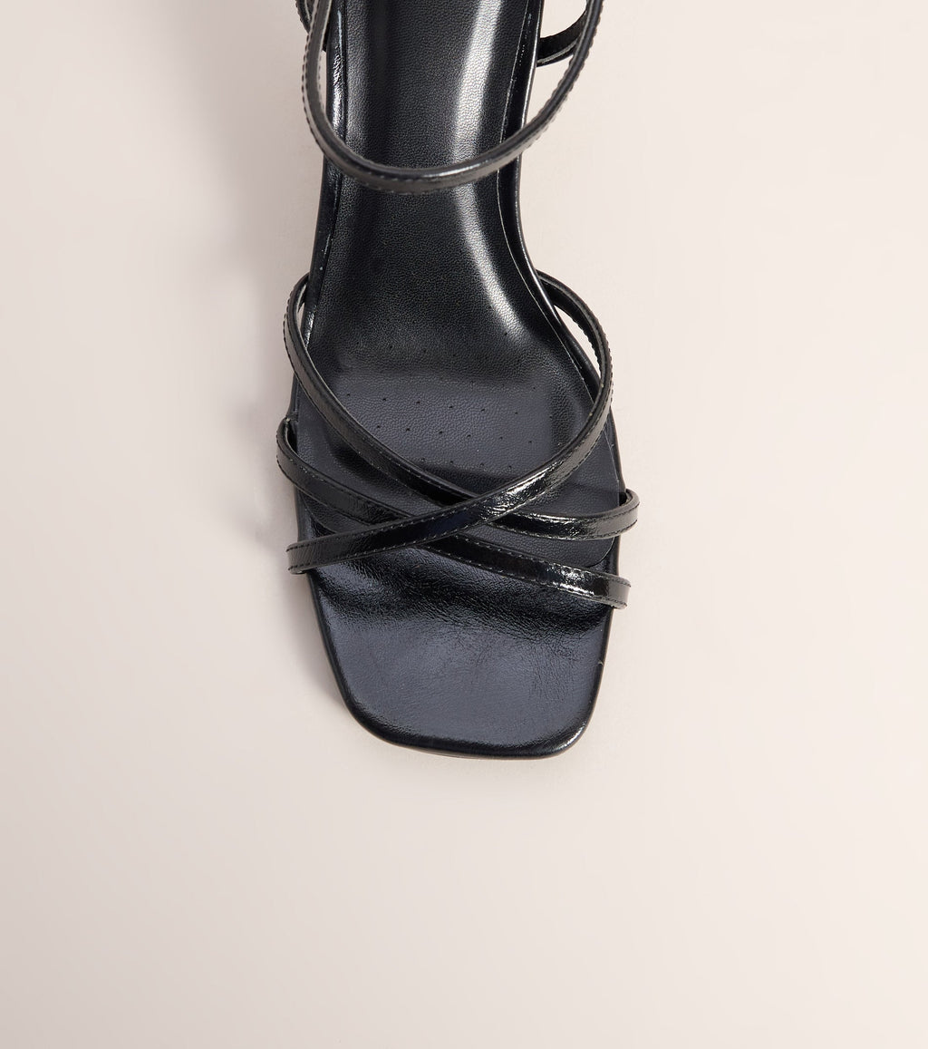 Shine Hour Metallic Strappy Stiletto Heels