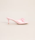 Sweet on You Bow Detail Kitten Heel Mules