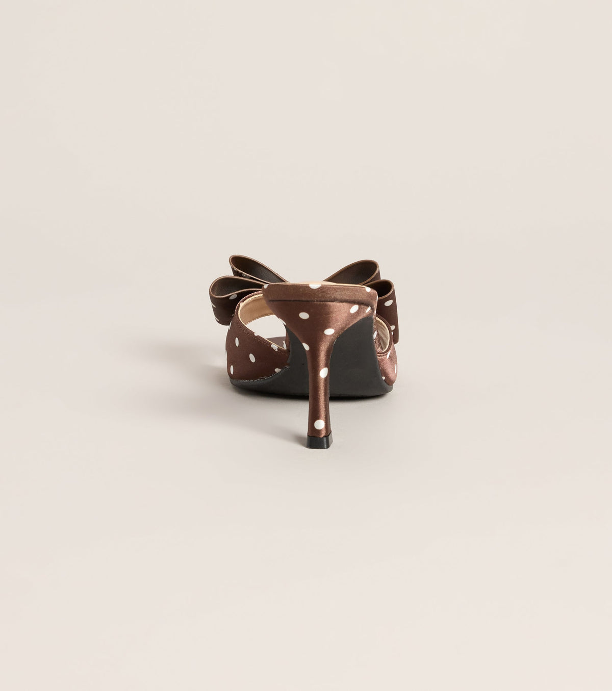 Poised Step Polka Dot Bow Mules