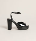 Gloss Boss Patent Platform Block Heels