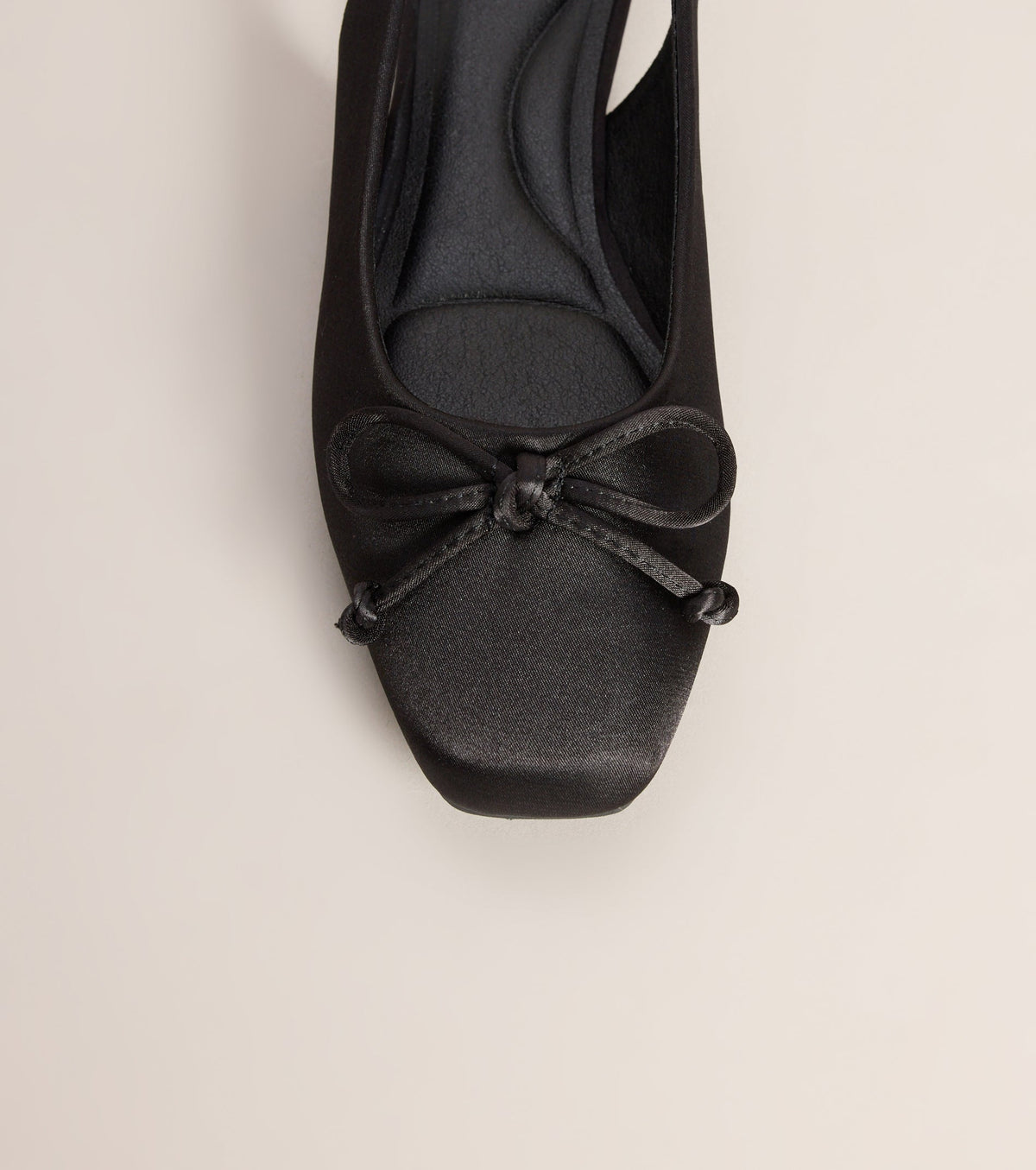 First Position Satin Bow Ballet Flats