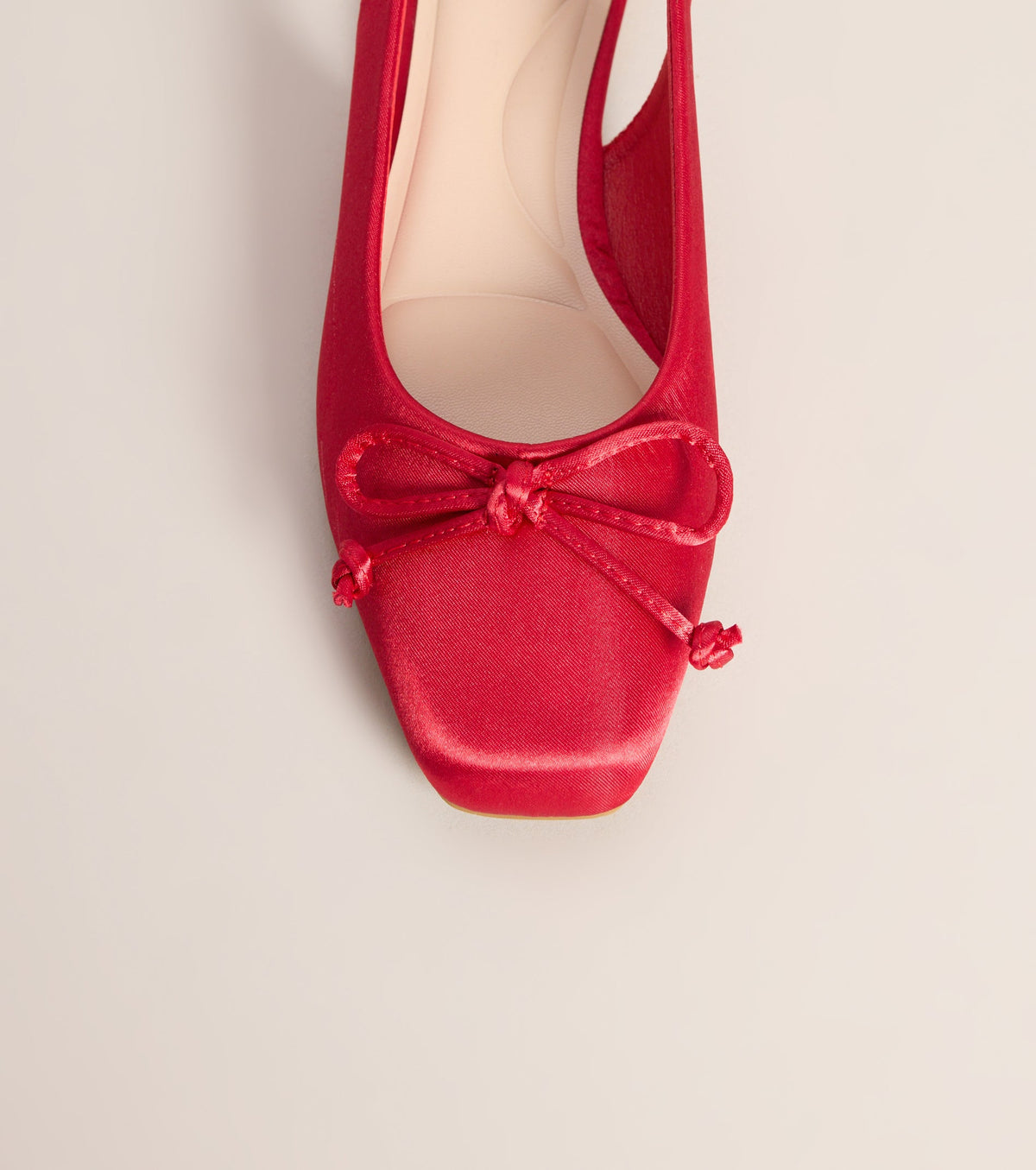 First Position Satin Bow Ballet Flats