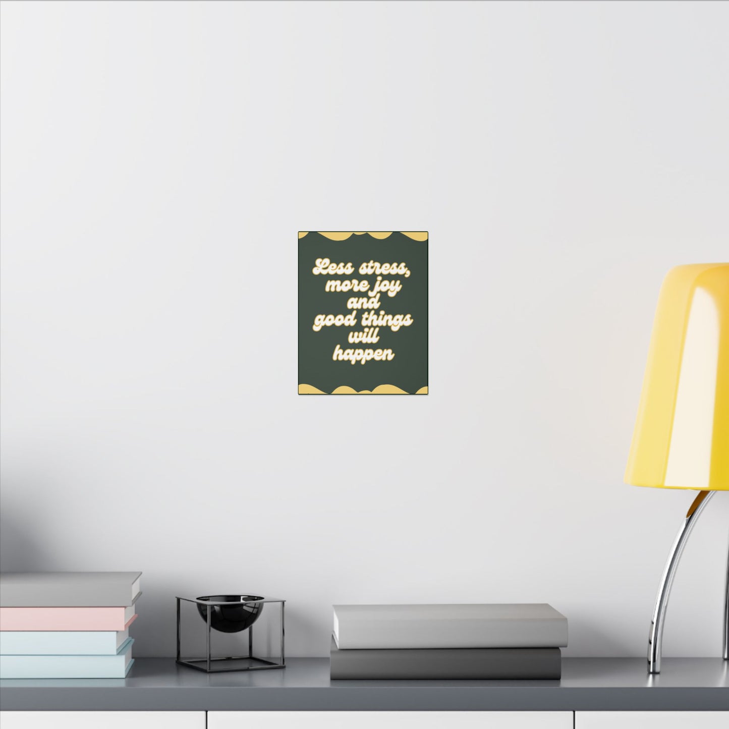 Less Stress Canvas Wall Art