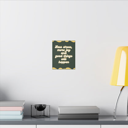 Less Stress Canvas Wall Art