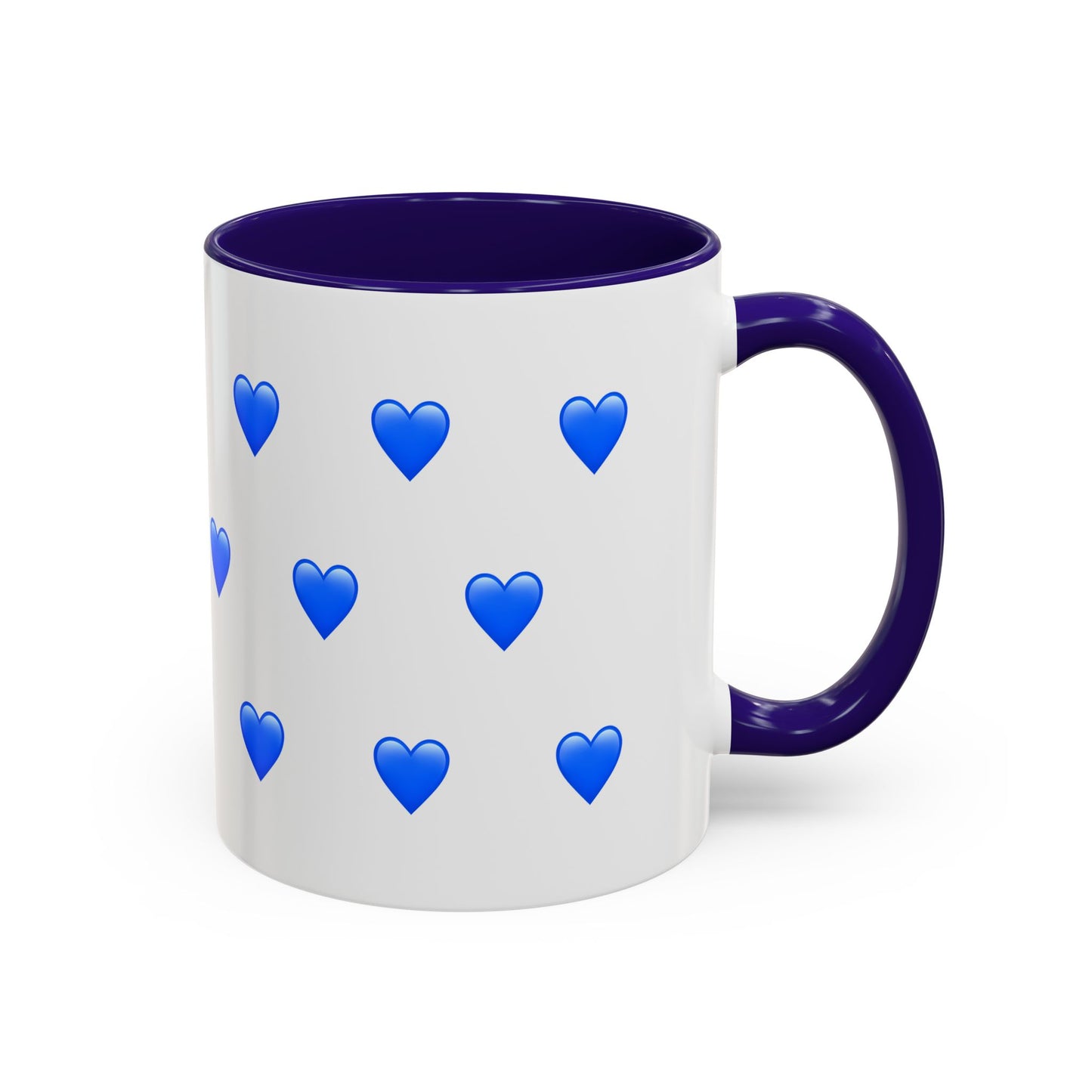 Orange + Blue Hearts Mug (11oz)