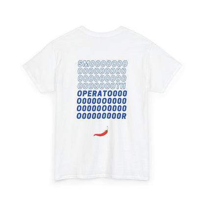 55 Smooth Operator (Chunky Blue) + Chili Heavy Cotton Tee