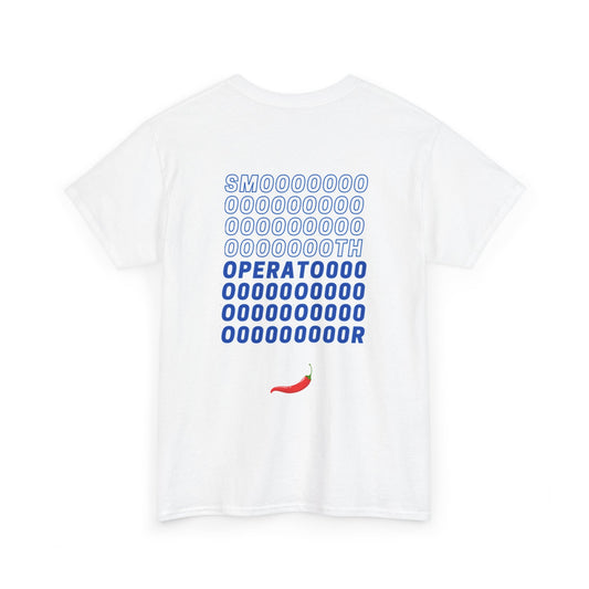 55 Smooth Operator (Chunky Blue) + Chili Heavy Cotton Tee