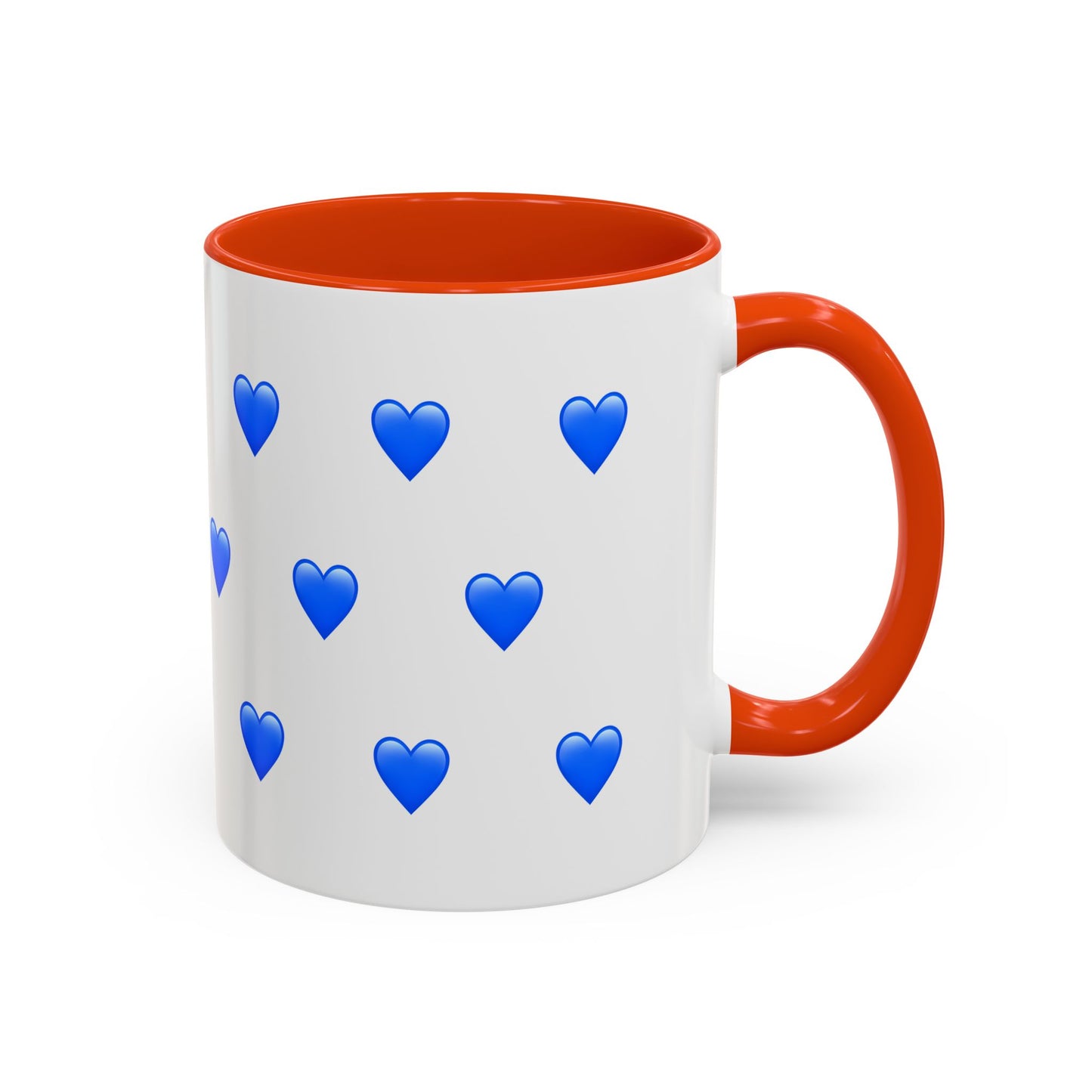 Orange + Blue Hearts Mug (11oz)