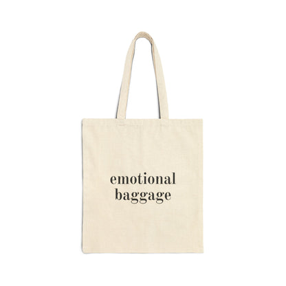 Emotional Baggage Cotton Canvas Tote Bag