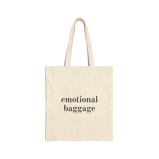 Emotional Baggage Cotton Canvas Tote Bag