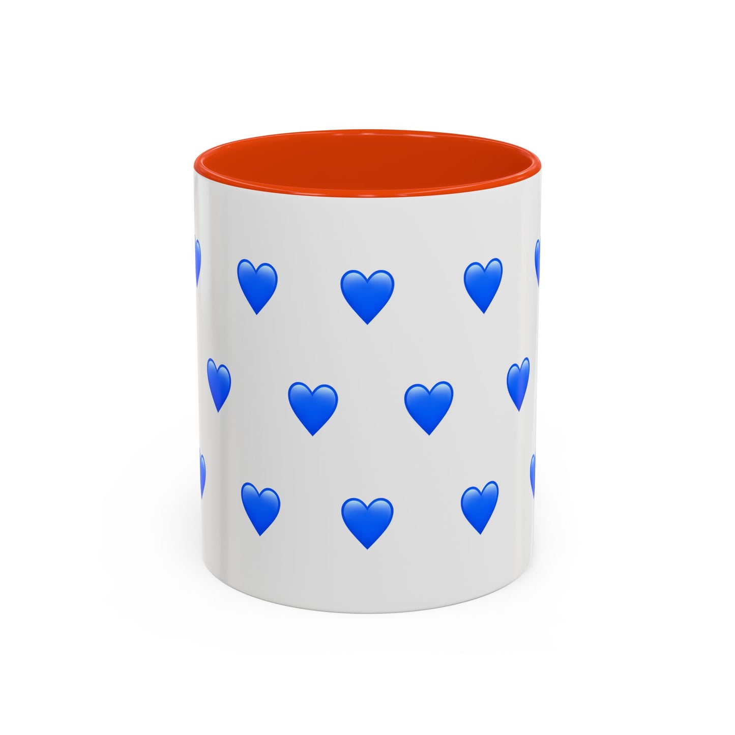 Orange + Blue Hearts Mug (11oz)