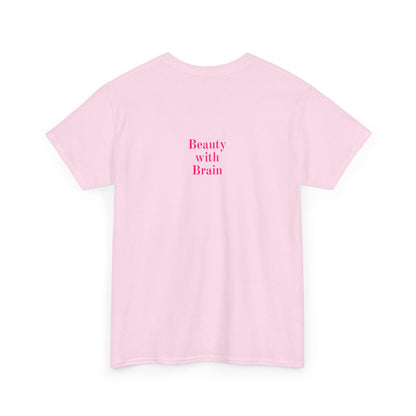 Beauty with Brain Heavy Cotton Tee