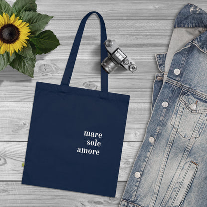 Mare Sole Amore Organic Cotton Tote Bag