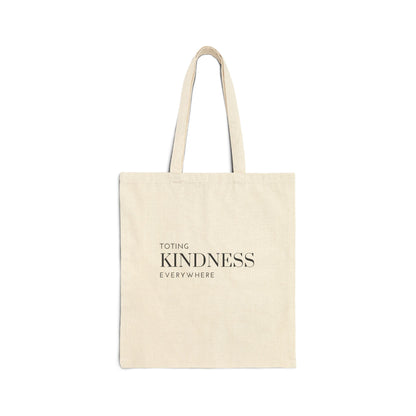 Toting Kindness Cotton Canvas Tote Bag