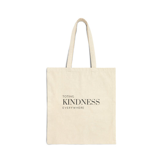 Toting Kindness Cotton Canvas Tote Bag