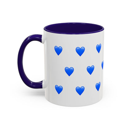 Orange + Blue Hearts Mug (11oz)