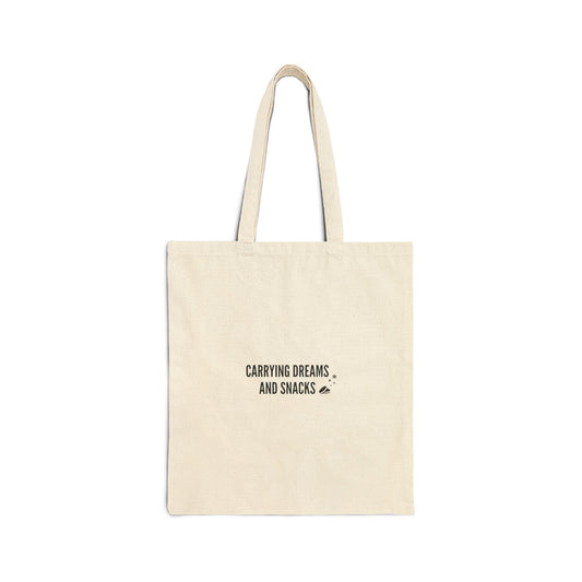 Dreams & Snacks Cotton Canvas Tote Bag